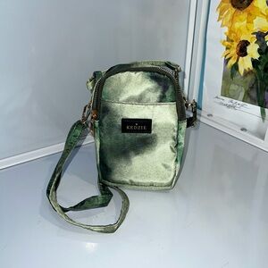 Metallic Green Crossbody Bag